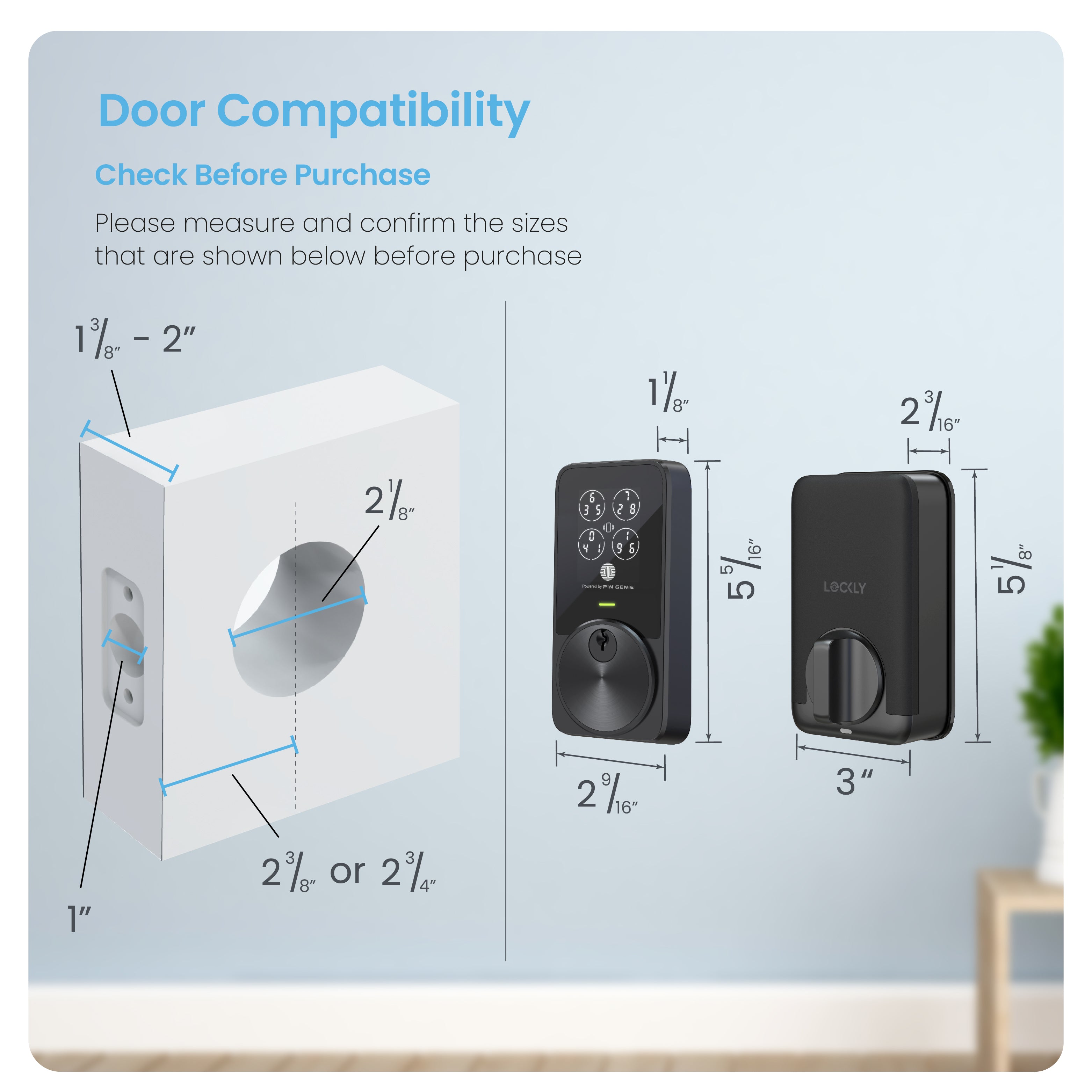 PIN Genie Pro Zeno Series Keypad Deadbolt