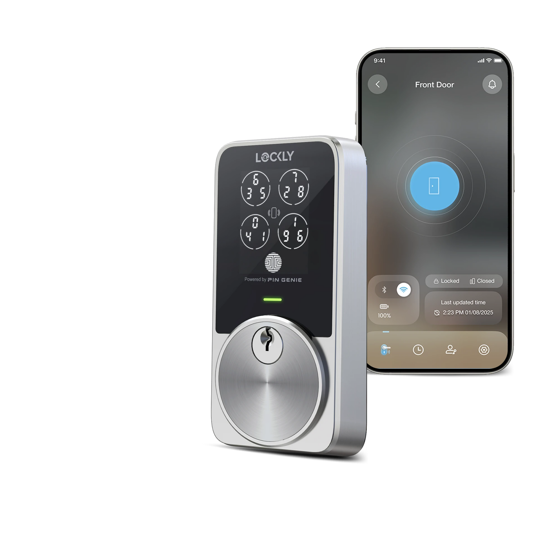 Lockly PIN Genie Pro Zeno Series | Built-In Wi-Fi Smart Lock | Lockly®