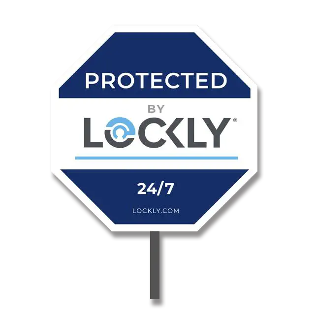 Protected by Lockly sign