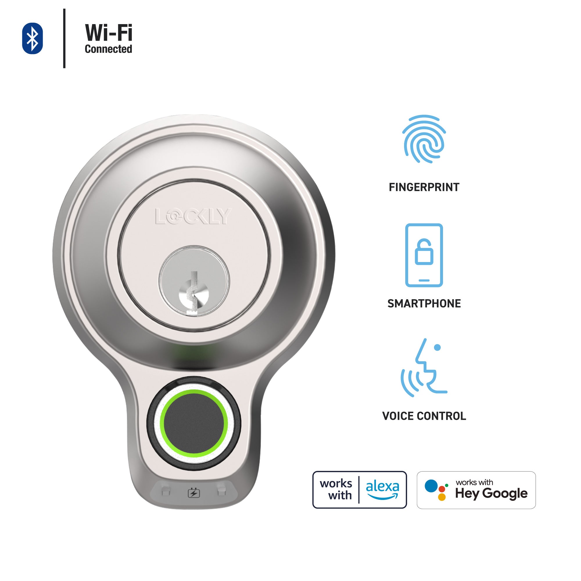 Lockly Access Touch Pro Fingerprint Deadbolt with Wifi and bluetooth connectivity