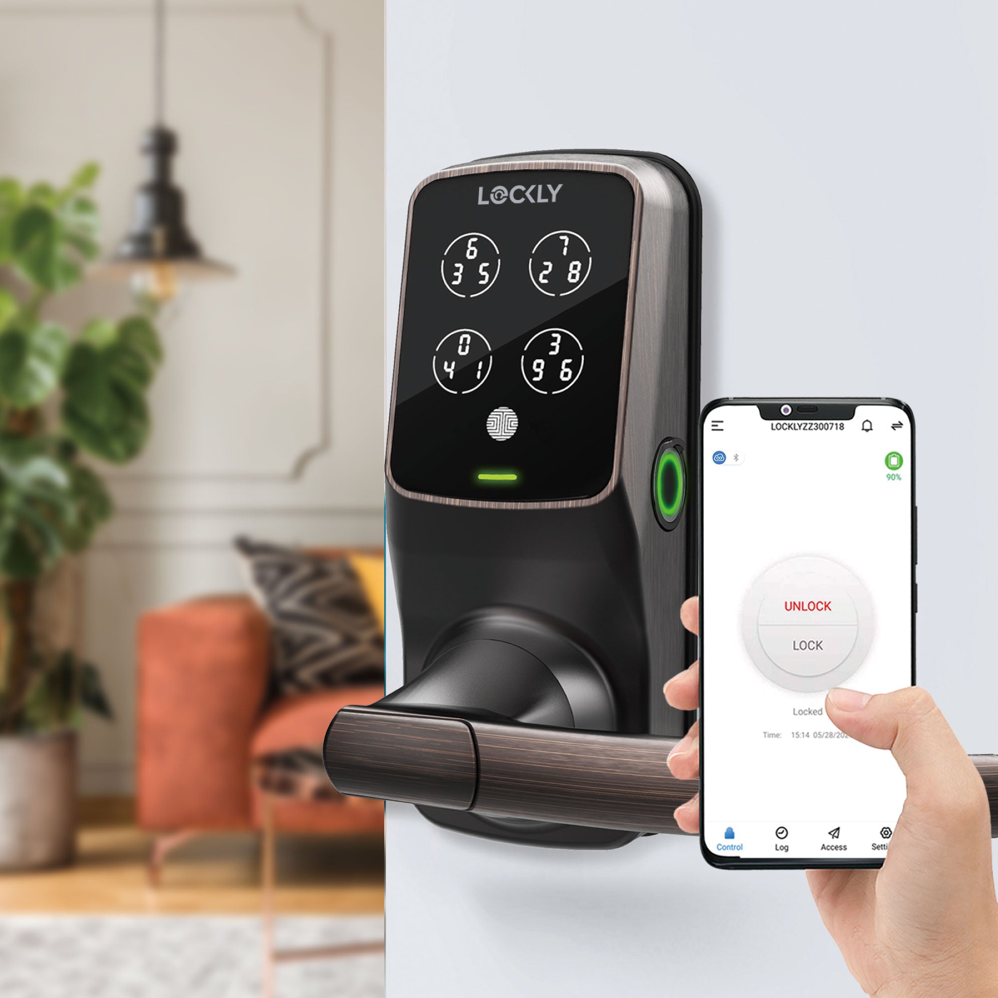 Wi-Fi Enabled Lockly Secure Pro Smart Lock