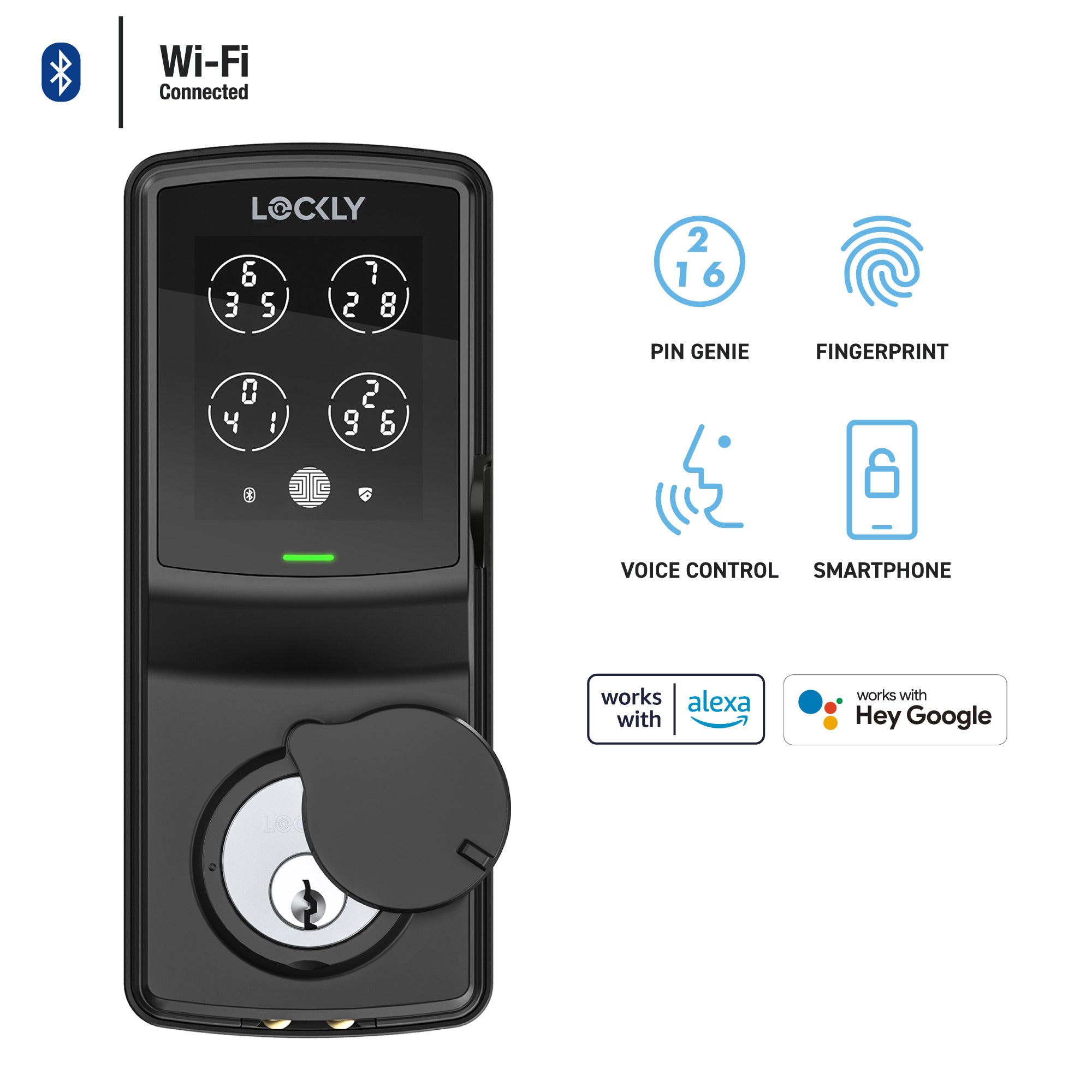 Wi-Fi Enabled Lockly Secure Pro Smart Lock